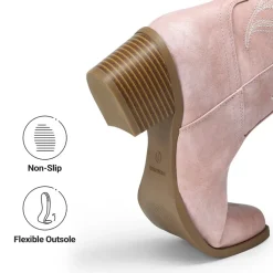 Comfort Square-toe Knee-high Cowboy Boots