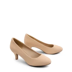 Comfy Round Toe Low Heel Pumps