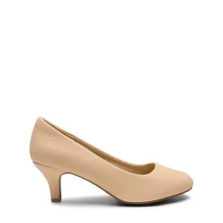 Comfy Round Toe Low Heel Pumps