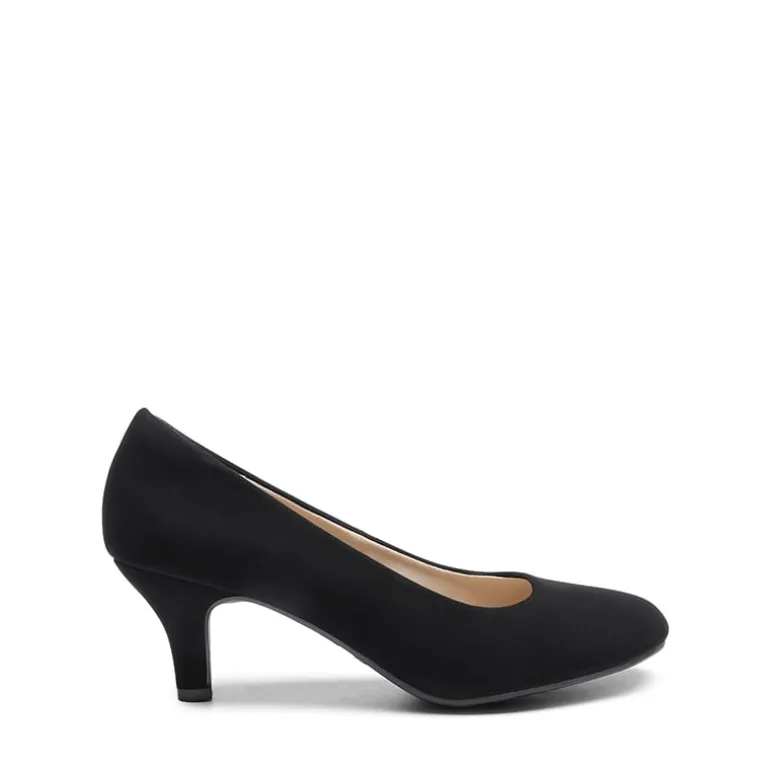 Comfy Round Toe Low Heel Pumps