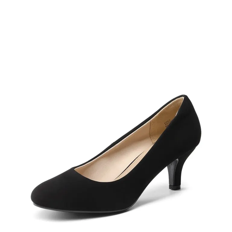 Comfy Round Toe Low Heel Pumps