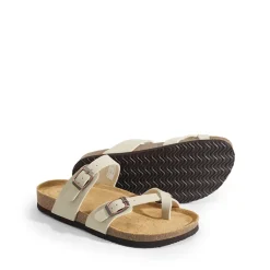 Cork Footbed Thong Slide Sandals