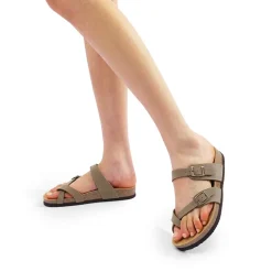 Cork Footbed Thong Slide Sandals