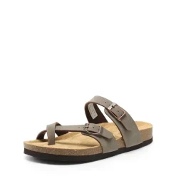 Cork Footbed Thong Slide Sandals