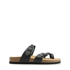 Cork Footbed Thong Slide Sandals