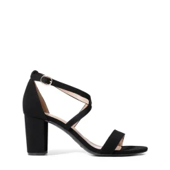 Criss Cross Chunky Heel Ankle Strap Sandals