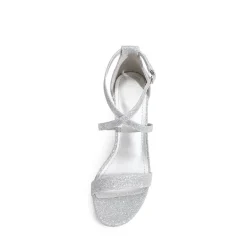 Criss Cross Chunky Heel Ankle Strap Sandals