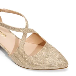 Criss-Cross Chunky Heel Pumps