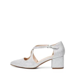 Criss-Cross Chunky Heel Pumps