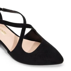 Criss-Cross Chunky Heel Pumps