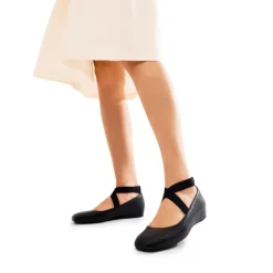 Criss Cross Elastic Ankle Strap Flats