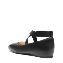 Criss Cross Elastic Ankle Strap Flats