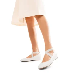 Criss Cross Elastic Ankle Strap Flats