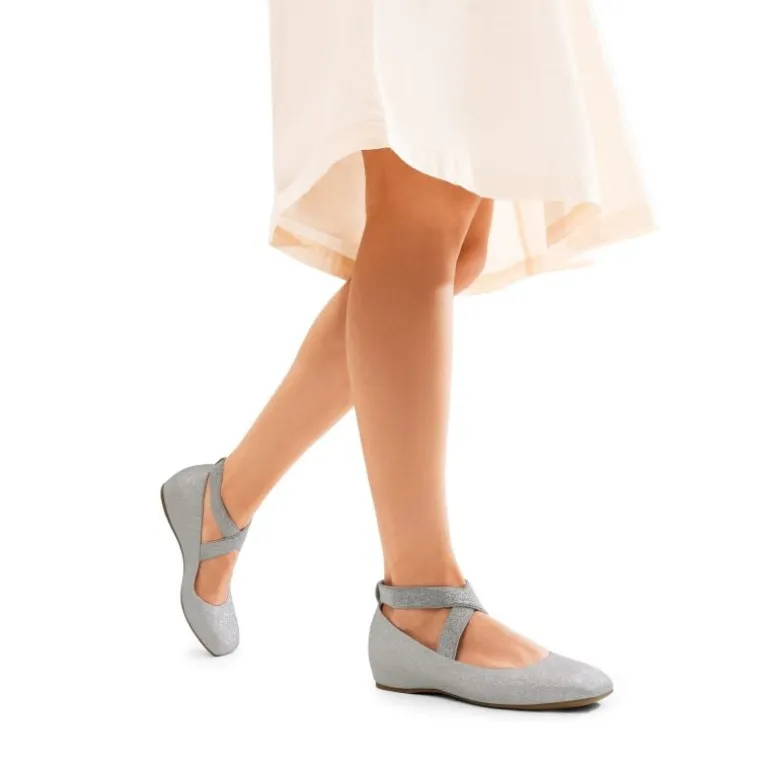Criss Cross Elastic Ankle Strap Flats