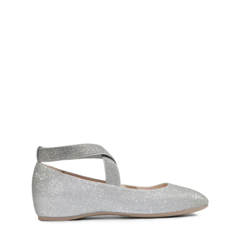Criss Cross Elastic Ankle Strap Flats