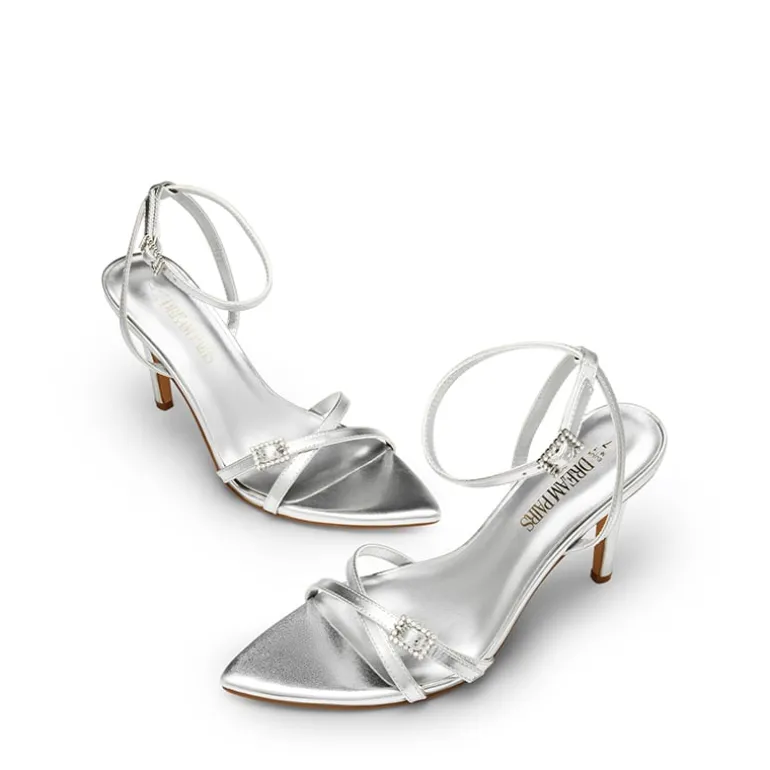 Criss-Cross Strap Stiletto Heel Sandals