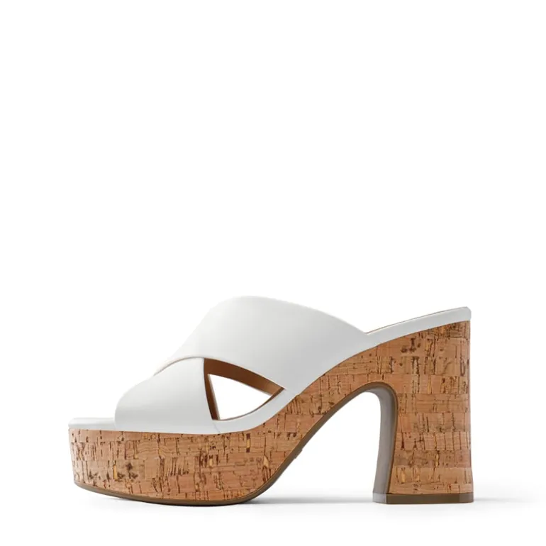 Criss Cross Wedge Platform Sandals