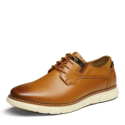 [CrossFlex NeatPolish-] Men's Vegan Leather Oxford Dress Sneakers