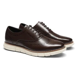 [CrossFlex NeatPolish+] Men's Wingtip Oxford Dress Sneakers