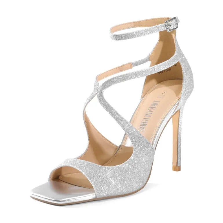 Cross Strappy Stiletto Heels