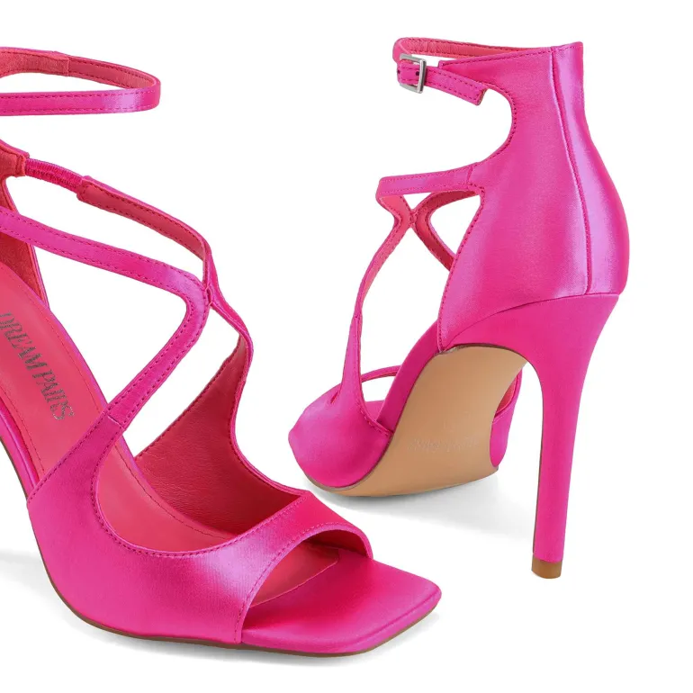 Cross Strappy Stiletto Heels