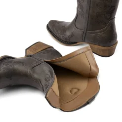 Cuban Heel Cowgirl Ankle Boots