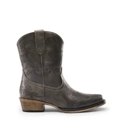 Cuban Heel Cowgirl Ankle Boots