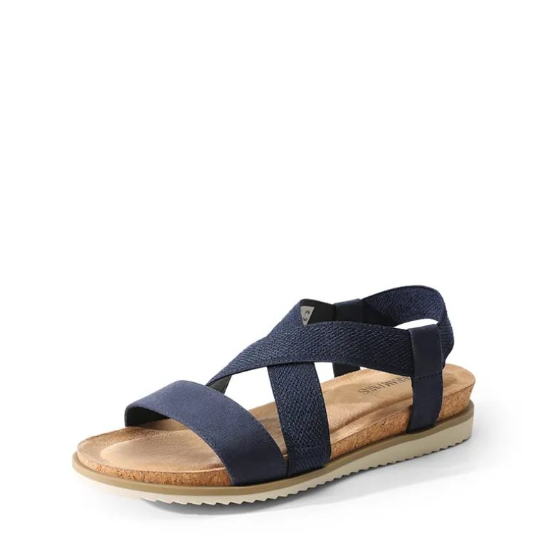 Cushioned Footbed Elastic Strap Sandals