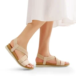 Cushioned Footbed Elastic Strap Sandals