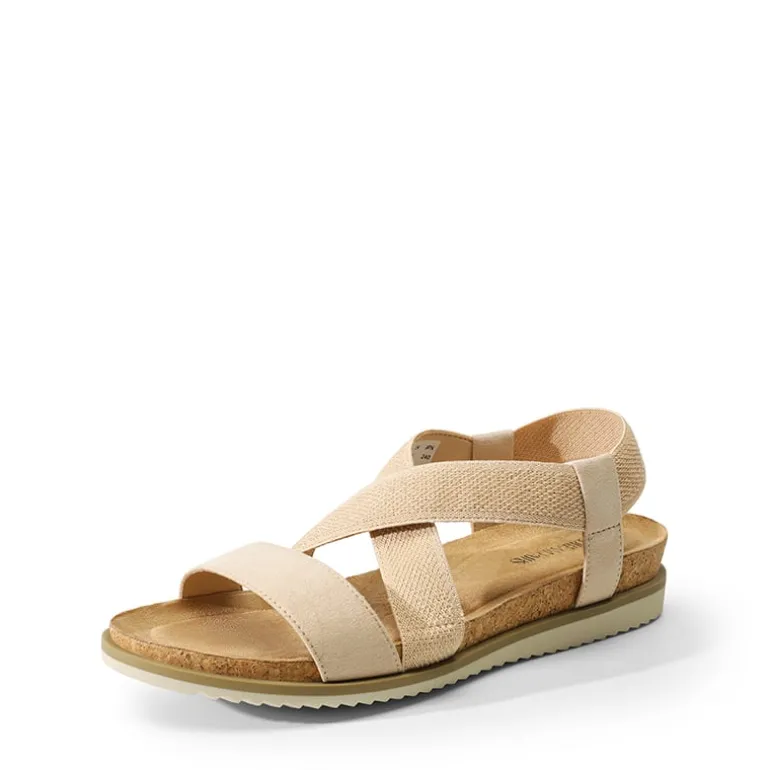 Cushioned Footbed Elastic Strap Sandals