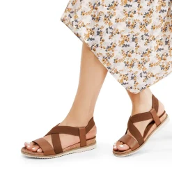 Cushioned Footbed Elastic Strap Sandals