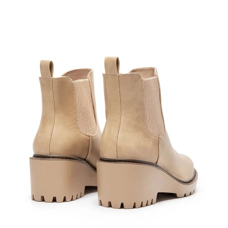 Cushioned Lining Wedge Chelsea Ankle Boots