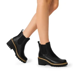 Cushioned Lining Wedge Chelsea Ankle Boots