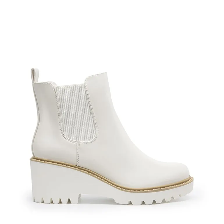 Cushioned Lining Wedge Chelsea Ankle Boots
