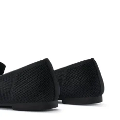 Cushioned Square Toe Knit Loafers