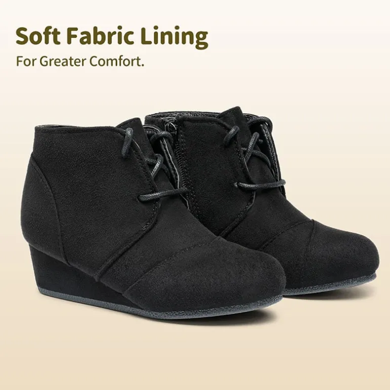 Cute and Comfortable Girl's Wedge Boots