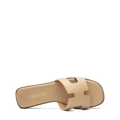 Cut-out Strap Light Sole Slide Sandals