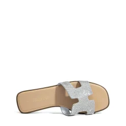 Cut-out Strap Light Sole Slide Sandals