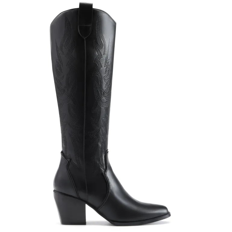 Dallas Embroidered Western Cowboy Knee High Boots