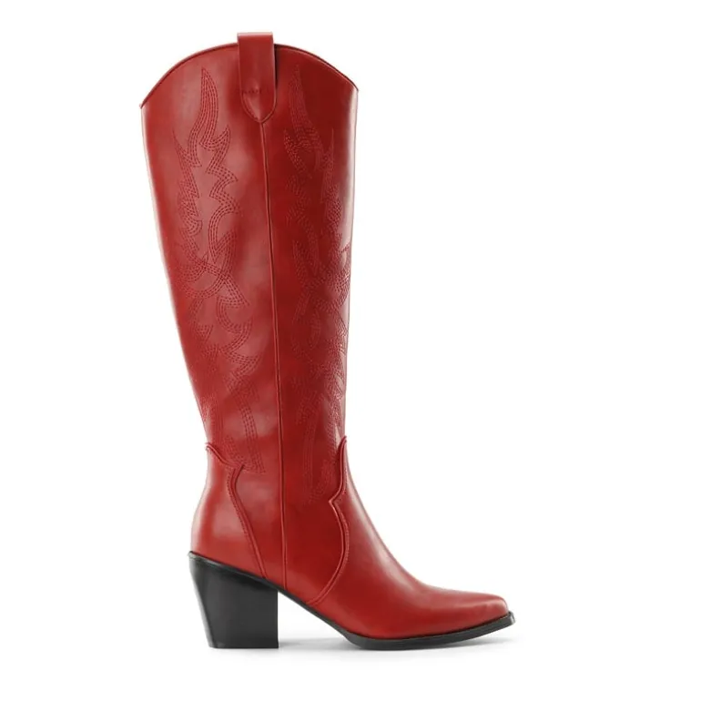 Dallas Embroidered Western Cowboy Knee High Boots
