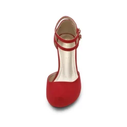Double Ankle Strap Heel Pumps