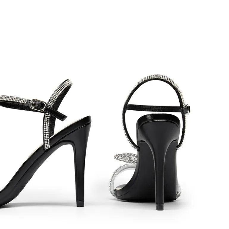 Double Bowknots Rhinestone Stiletto Heels