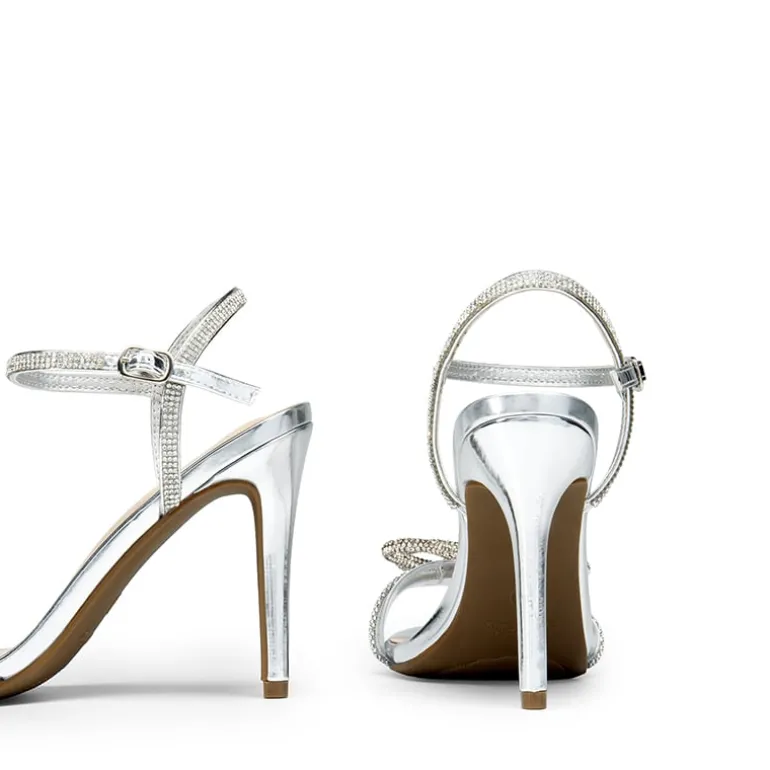 Double Bowknots Rhinestone Stiletto Heels