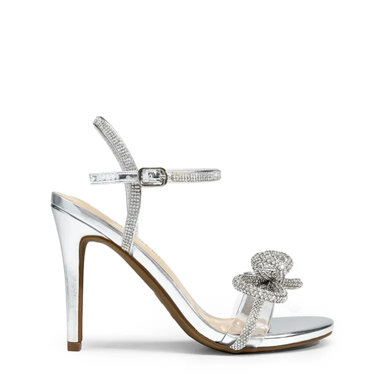 Double Bowknots Rhinestone Stiletto Heels