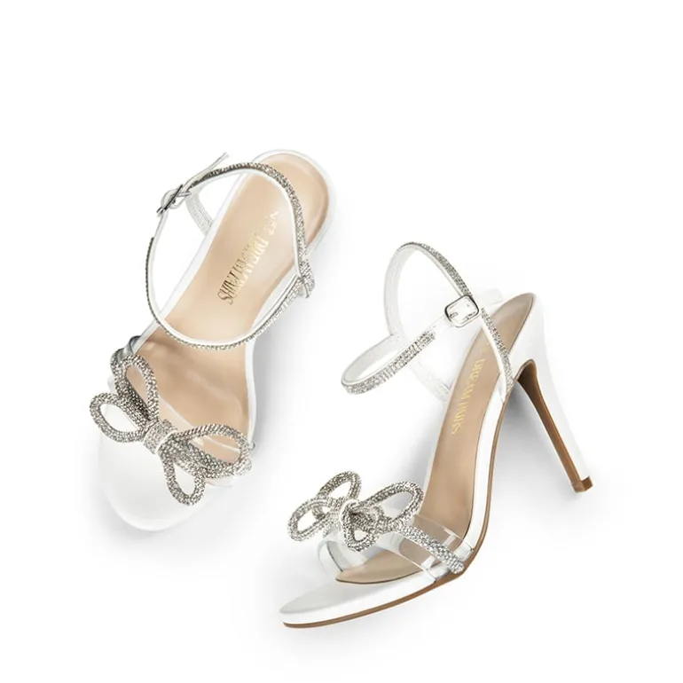 Double Bowknots Rhinestone Stiletto Heels