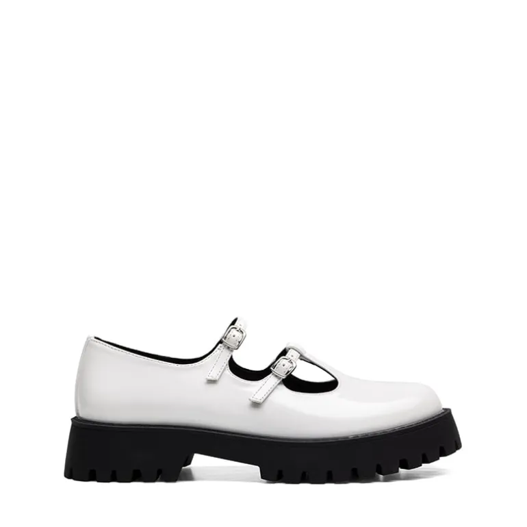 Double-strap Mary Jane Chunky Pumps