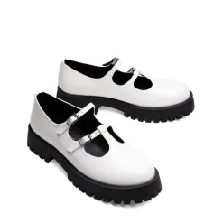 Double-strap Mary Jane Chunky Pumps