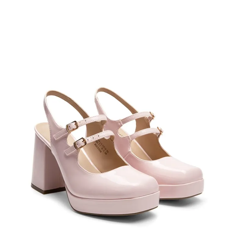 Double-strap Mary Jane Pumps