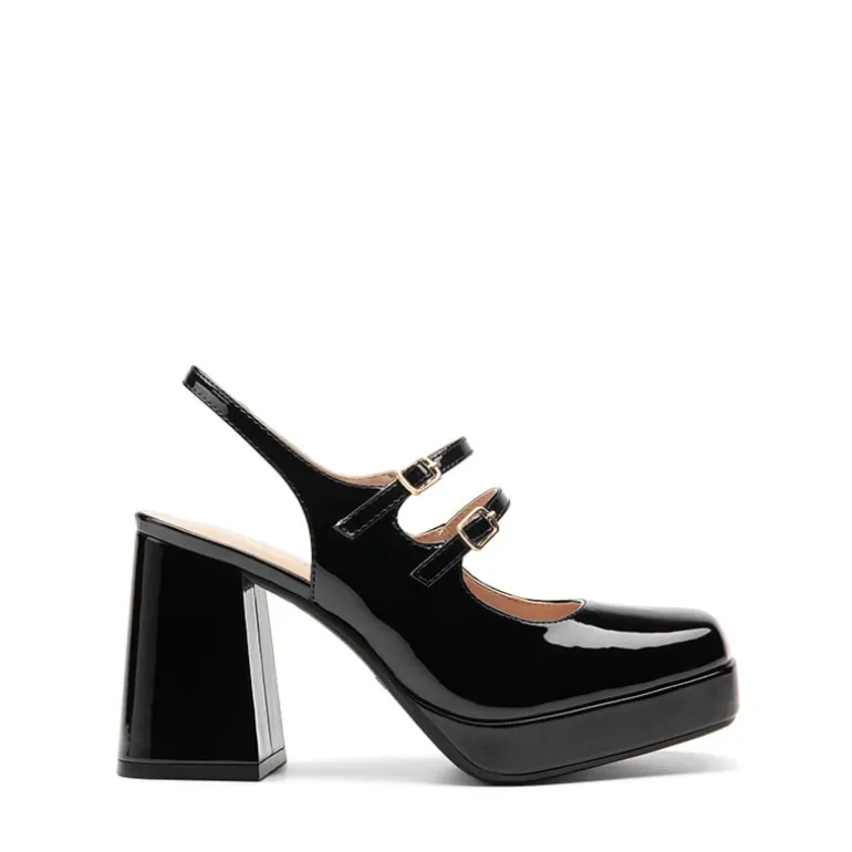 Double-strap Mary Jane Pumps