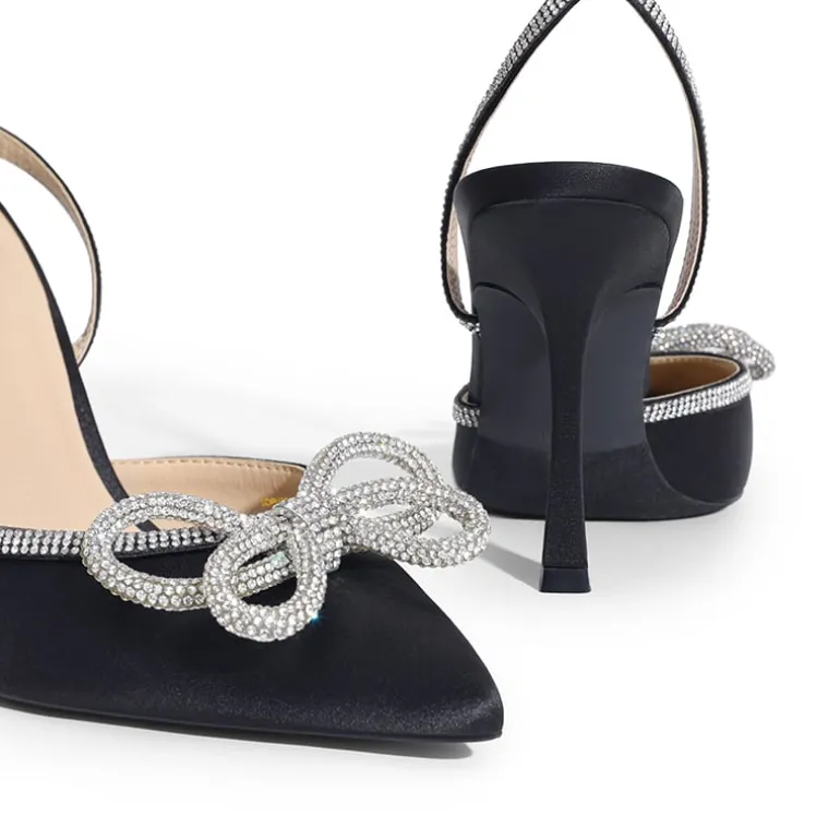 Dreamy Destiny Stiletto Rhinestone Strap Pumps